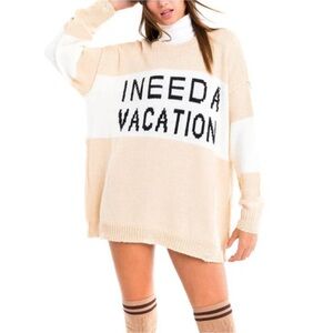 Wildfox‎ Couture Vacation Cozy Oversized Sweater.